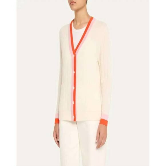 KULE Sinclair Sweater (cream/poppy/pink)- BRAND NEW (W/ TAGS), NEVER WORN - Picture 2 of 4